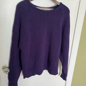 L.L. Bean Purple Crewneck Sweater